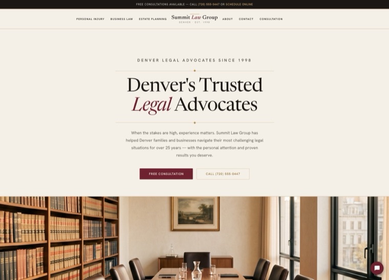 Summit Law website demo